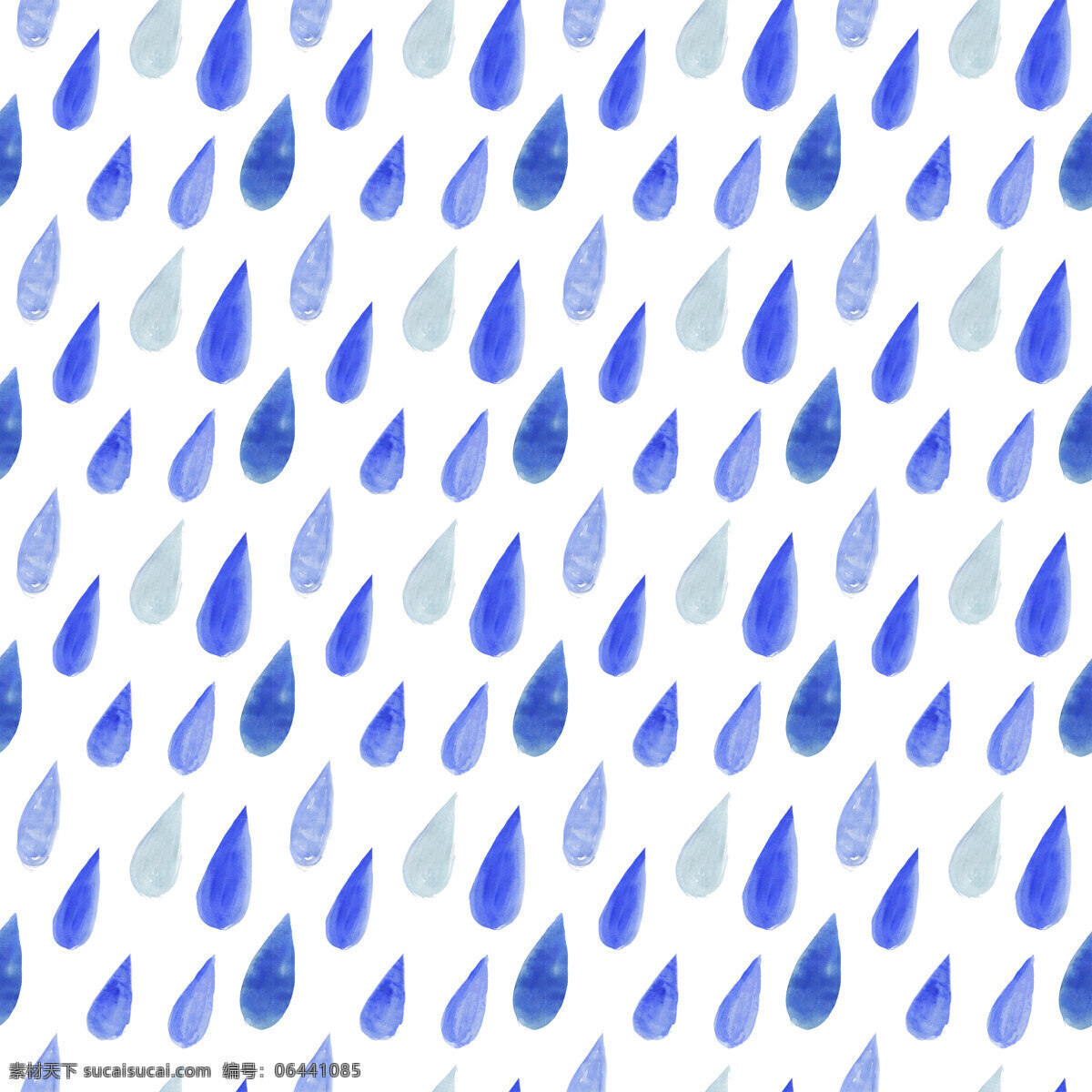水彩画 雨滴 水彩画的雨滴 背景图片