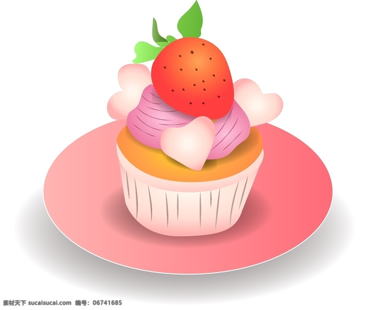 矢量 粉色 情人节 草莓 蛋糕 相片情人节 粉色情人节 520 儿童节 小蛋糕 庆祝 甜点 生日 节日 食物
