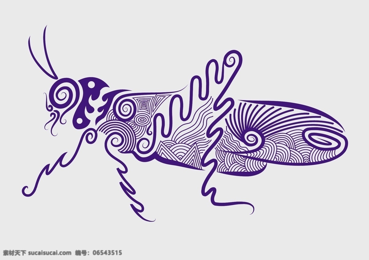 蚂蚱 图案 刺青 动物 花纹 剪影 矢量素材 手绘 图形 纹身 线稿 线条 矢量图 其他矢量图
