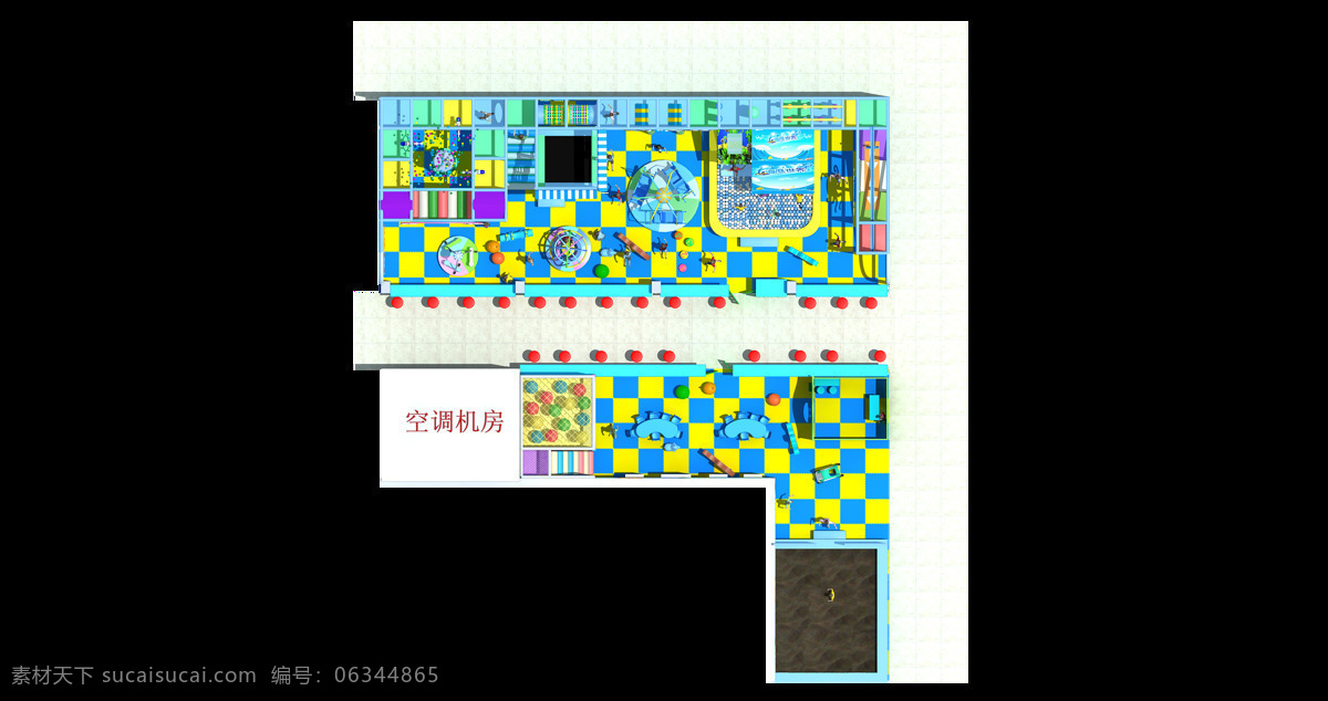 3d设计 3d作品 儿童乐园 儿童玩具 滑梯 平面图 设计素材 淘气堡 模板下载 儿童游乐设备 玩具 蹦床 球池 椰树转盘 室内儿童乐园 组合滑梯 童车 摇马 小马转盘