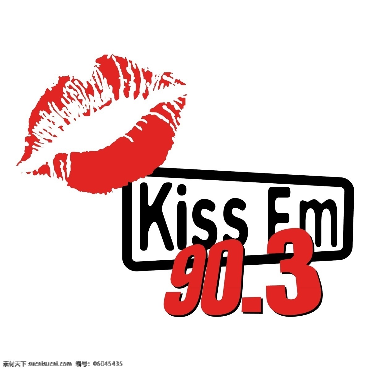 吻调频90 免费kiss fm 90 标识 吻 调频 白色