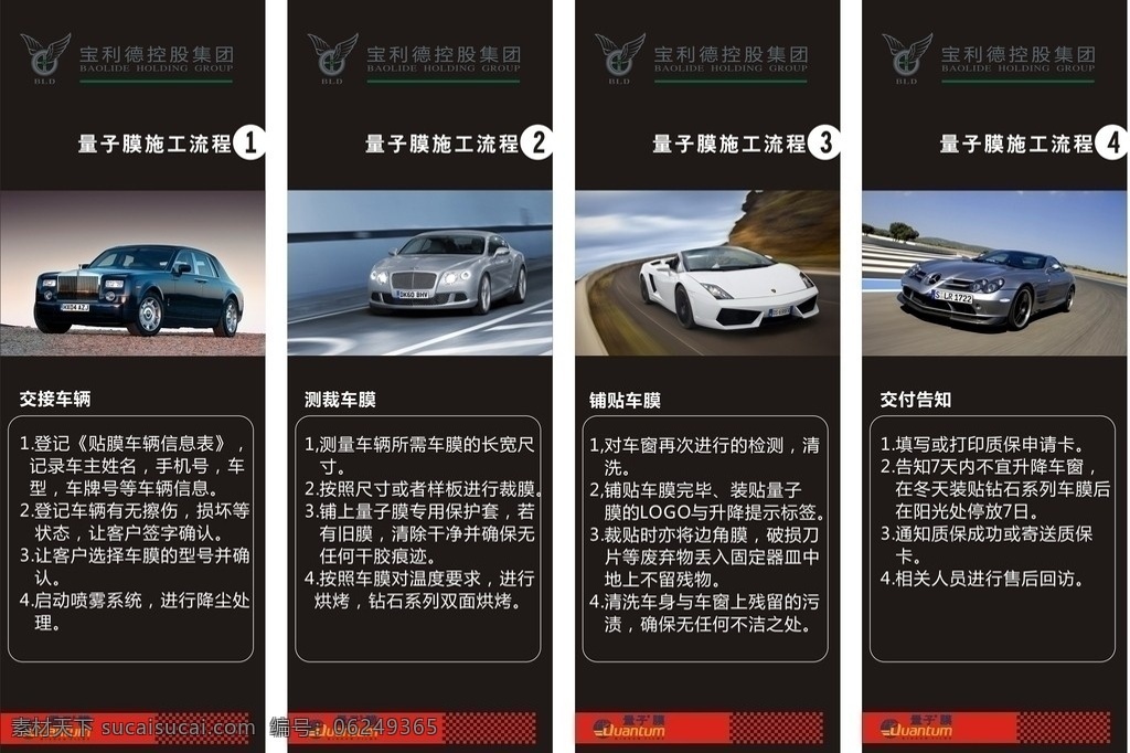 量子膜流程图 量子膜 汽车 贴膜 流程 量子膜设计 矢量
