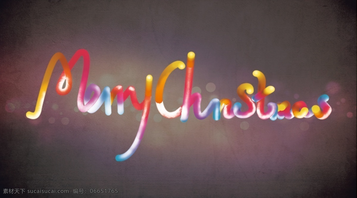 圣诞节 英文 字母 灯光效果 字体设计 灯光字体 ps