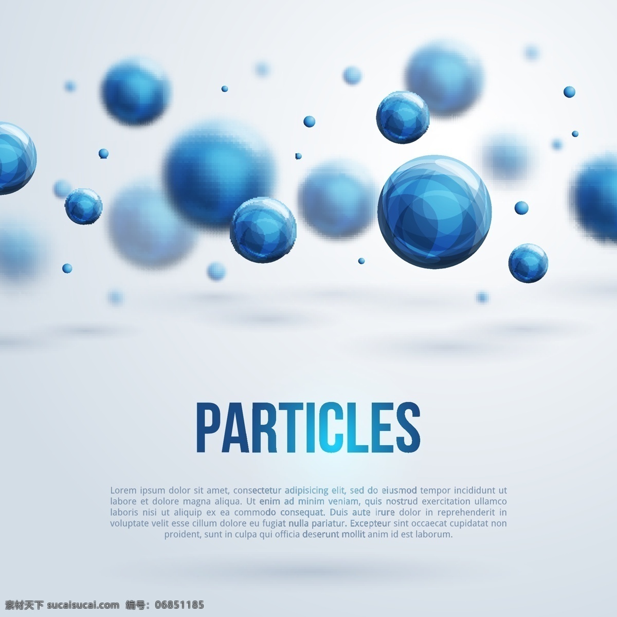 蓝色 粒子 科技 矢量 圆形 矢量图 其他矢量图