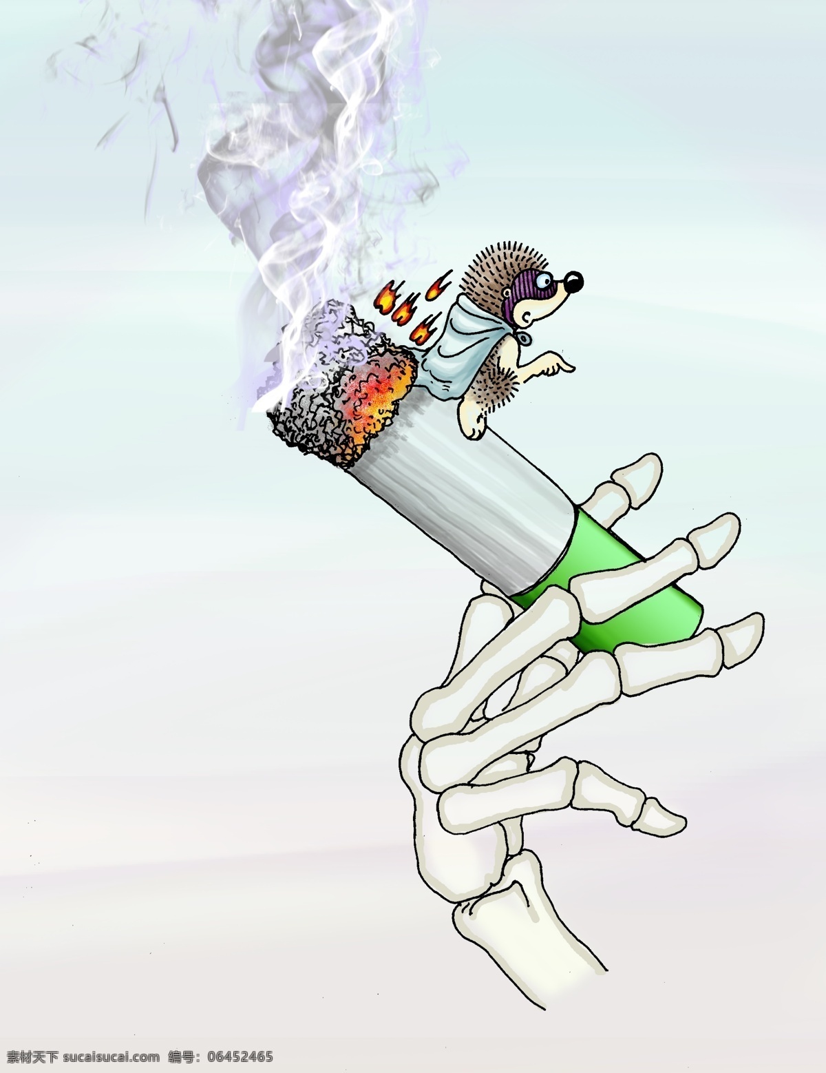 卡通冒烟烟斗图片素材免费下载 - 觅知网