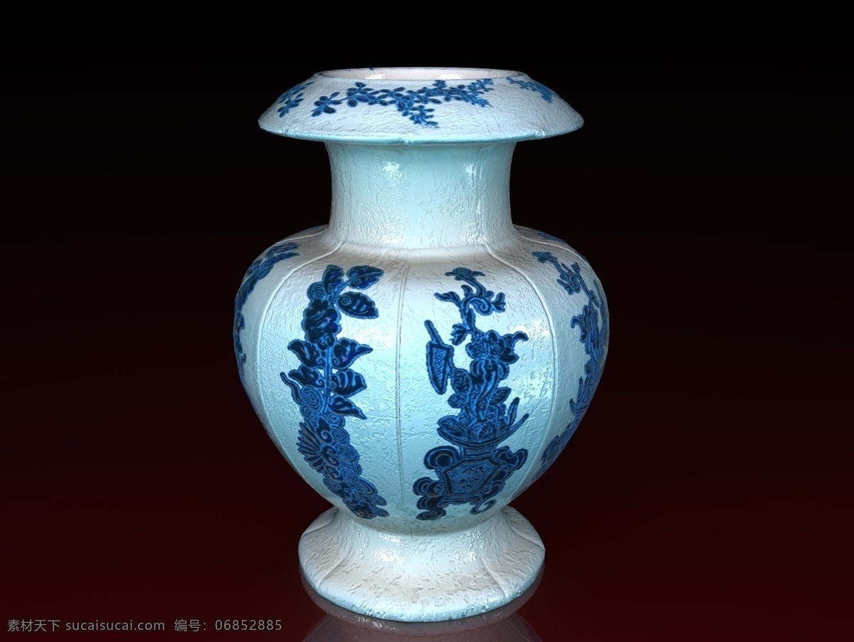 青花瓶 瓷器 瓷瓶 古董 花瓶 容器 传统文化 文化艺术