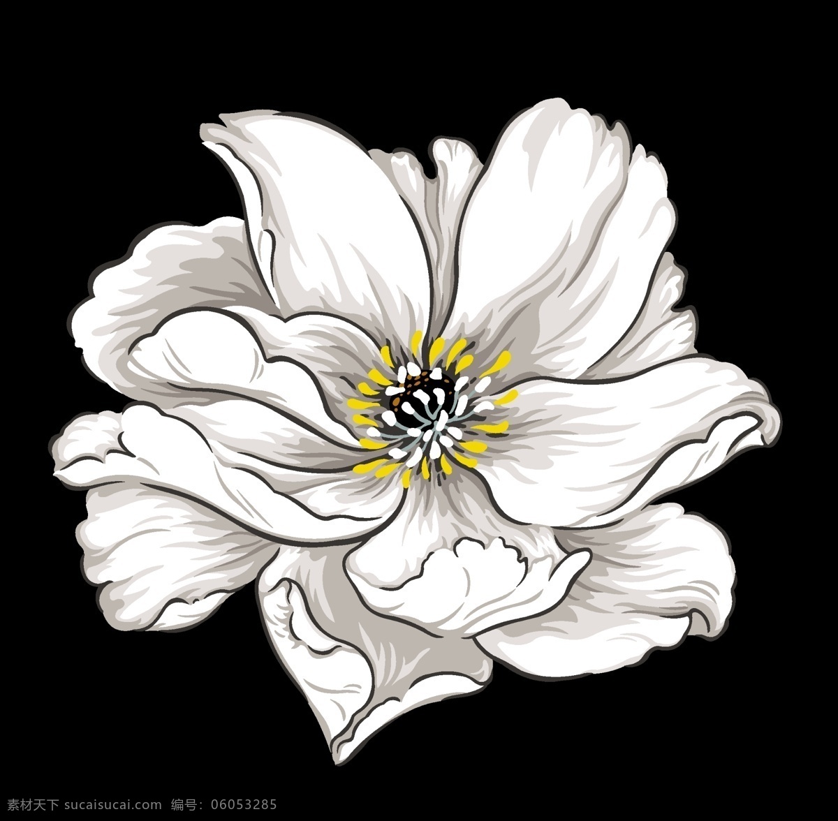 手绘花卉图片 手绘花 创意花卉 印花素材 高清 服装图案素材 家纺图案素材 花卉