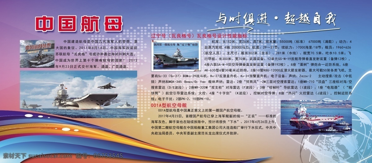 中国科技 航母 介绍 科技 蓝色 校园文化 分层