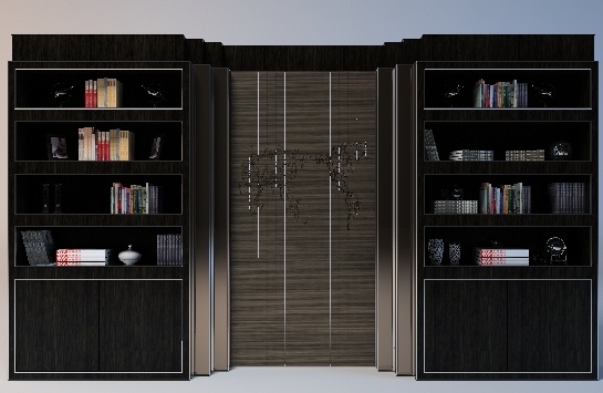 欧式 书柜 3d 模型 欧式书柜 3d模型素材 家具模型