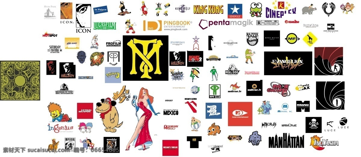 全球 电影 公司 片名 矢量 logo 标识标志图标 企业 标志 矢量图库