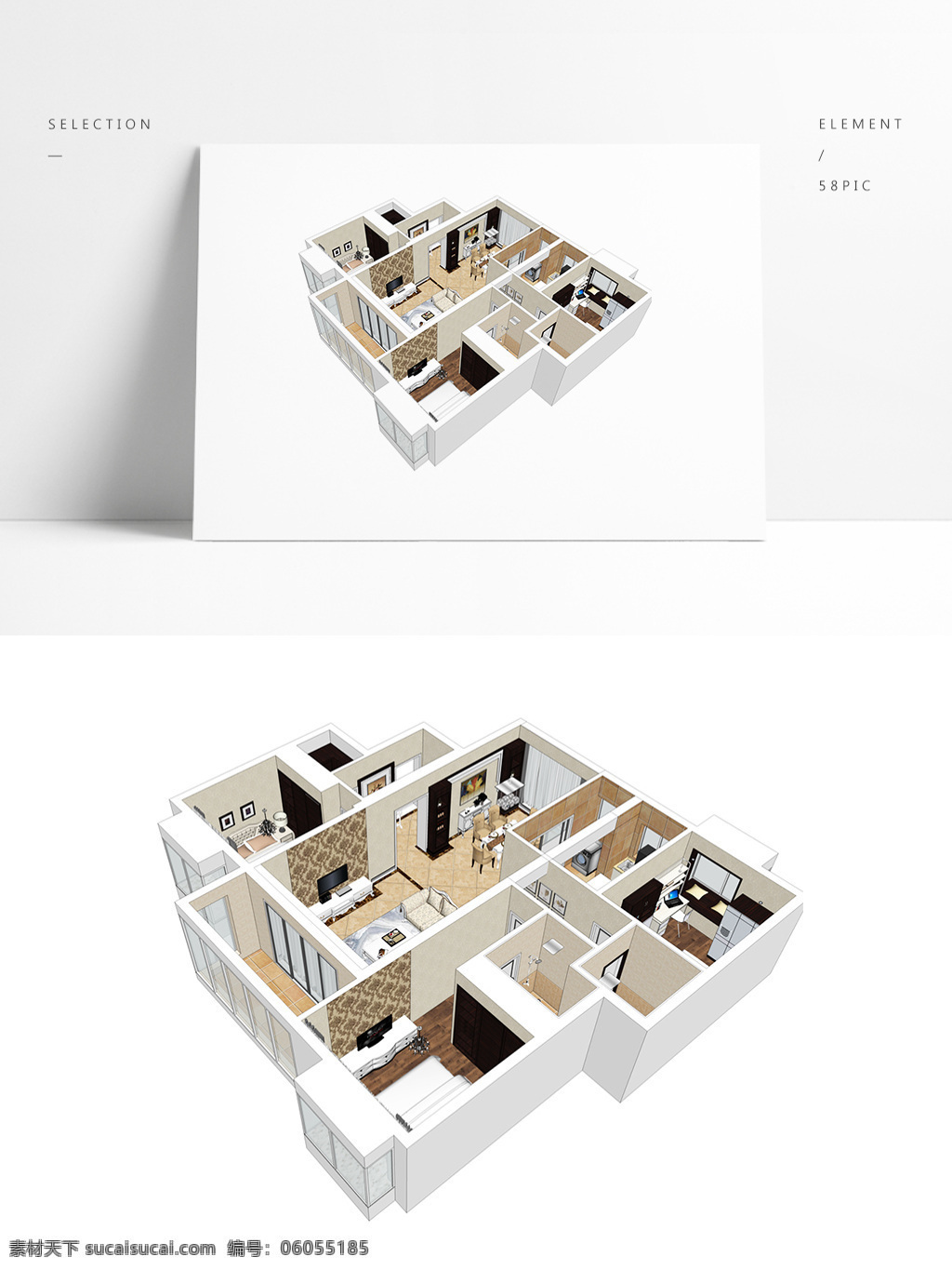 欧式 风格 su 透视 模型 时尚 风 住宅设计 室内空间设计 住宅室内设计 样板房 3d模型 su模型 草图大师模型 家具模型
