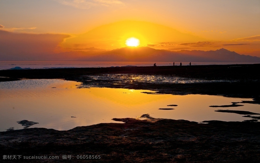 唯美 风景 风光 旅行 新疆 伊宁市 赛里木湖 湖 自然 夕阳 落日 日落 黄昏 傍晚 旅游摄影 国内旅游