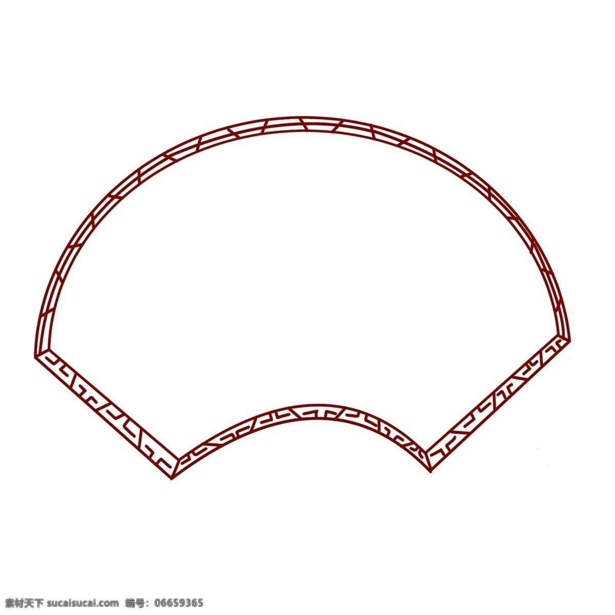 传统 扇形 边框 插画 传统边框 扇形边框 边框花纹 卡通边框 中国风边框 创意边框 唯美