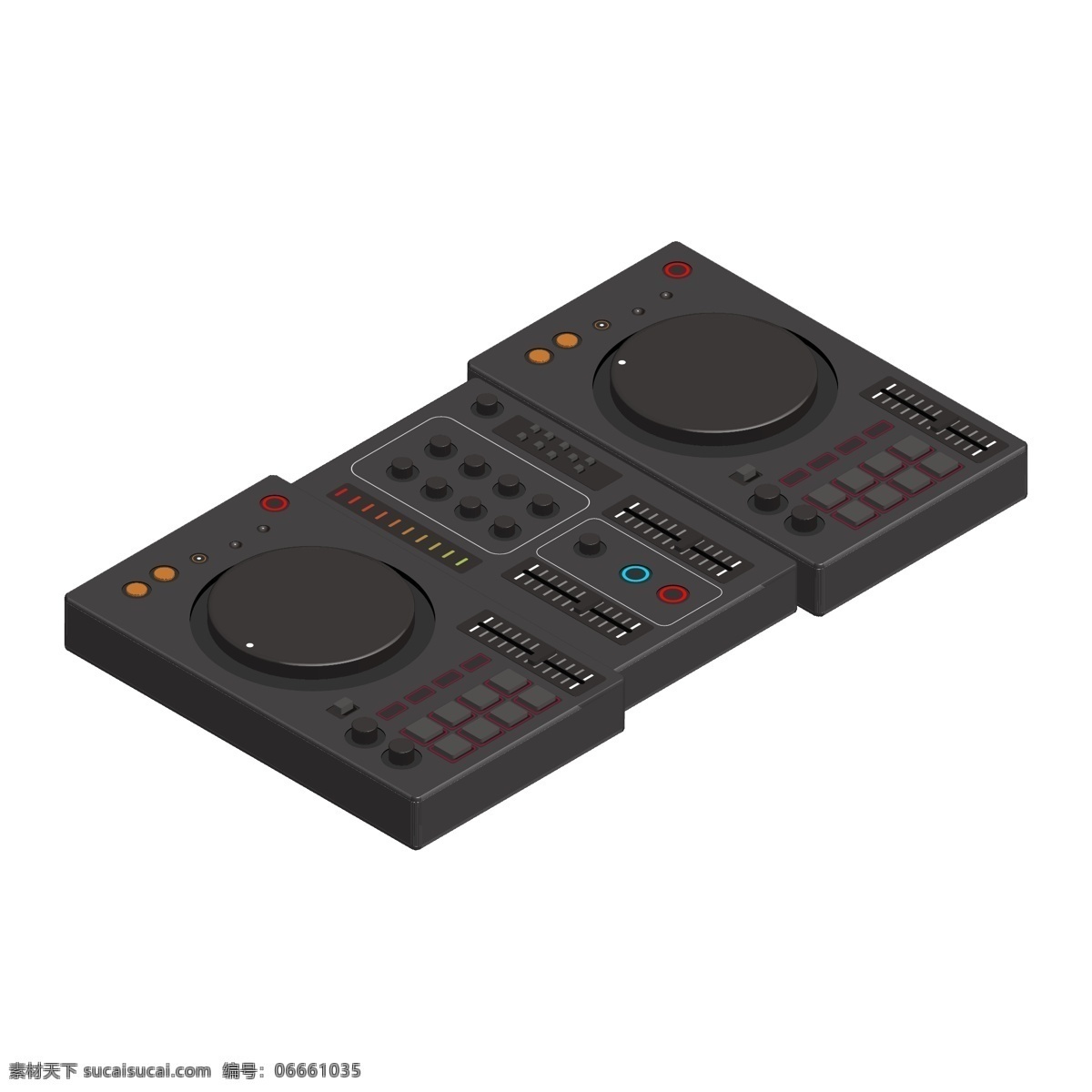 d 音乐 设备 dj 碟机 矢量 元素 2.5d 音乐设备 dj打碟机 装饰元素 矢量元素