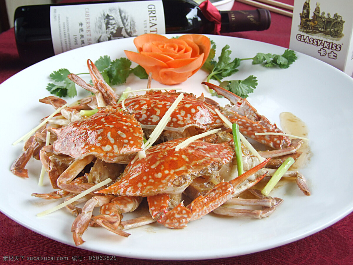 姜葱花蚧 螃蟹 餐饮美食 传统美食 摄影图库