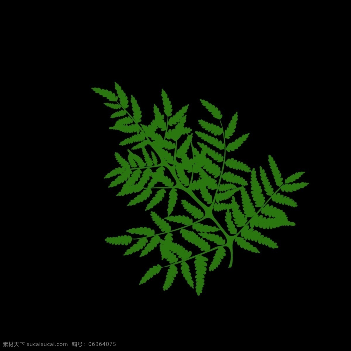 含羞草 黑底绿草 psd源文件
