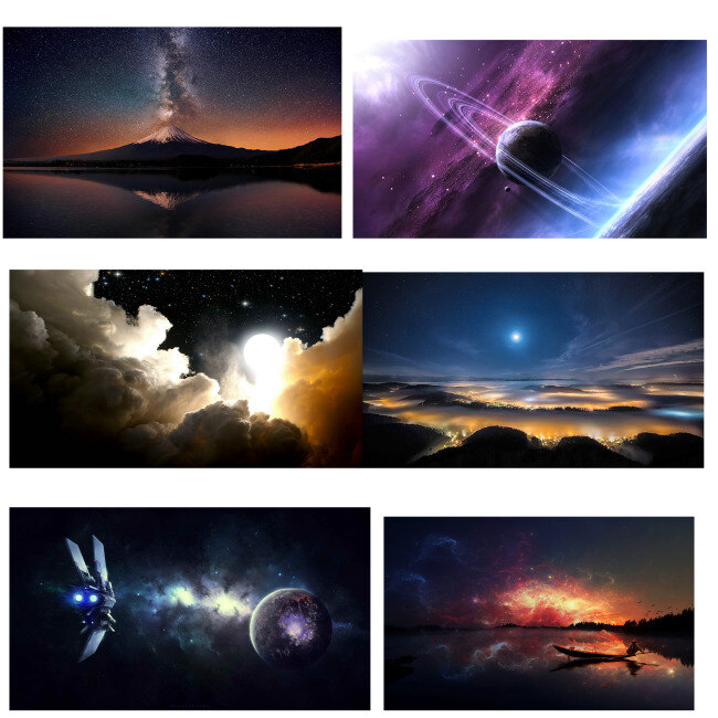 6款星空图片 下载超高清 星空免费下载 璀璨 梦幻 星空 黑色