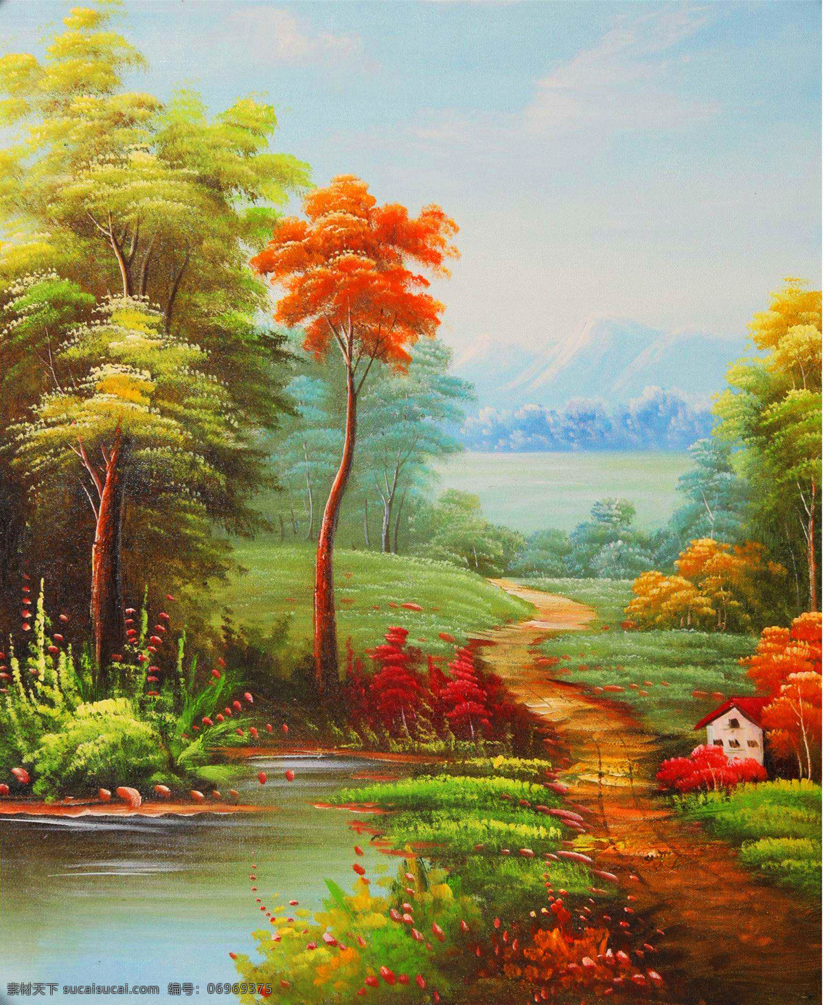 油画 风景画 风景油画 自然风景油画 西方油画 油画风景 油画作品 美丽油画 艺术绘画 文化艺术 绘画书法