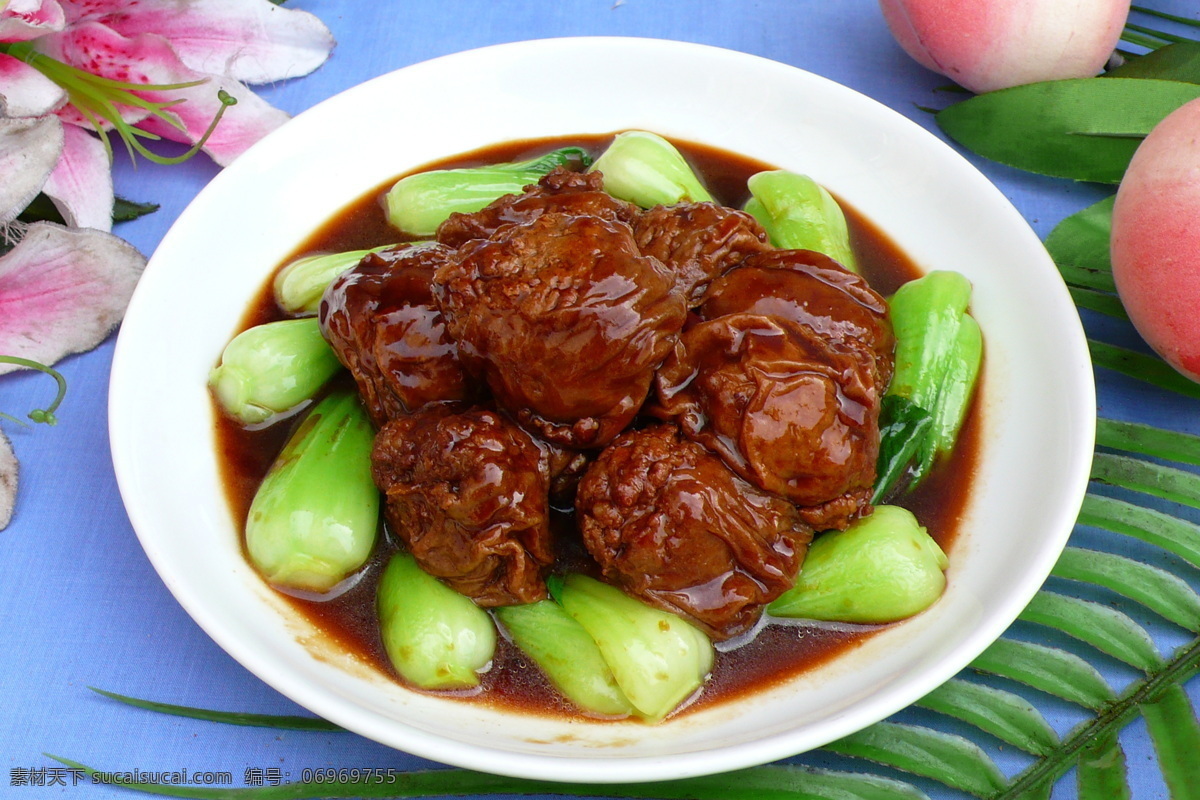 菜园面筋塞肉 面筋 塞肉 面筋塞肉 青菜 传统美食 餐饮美食