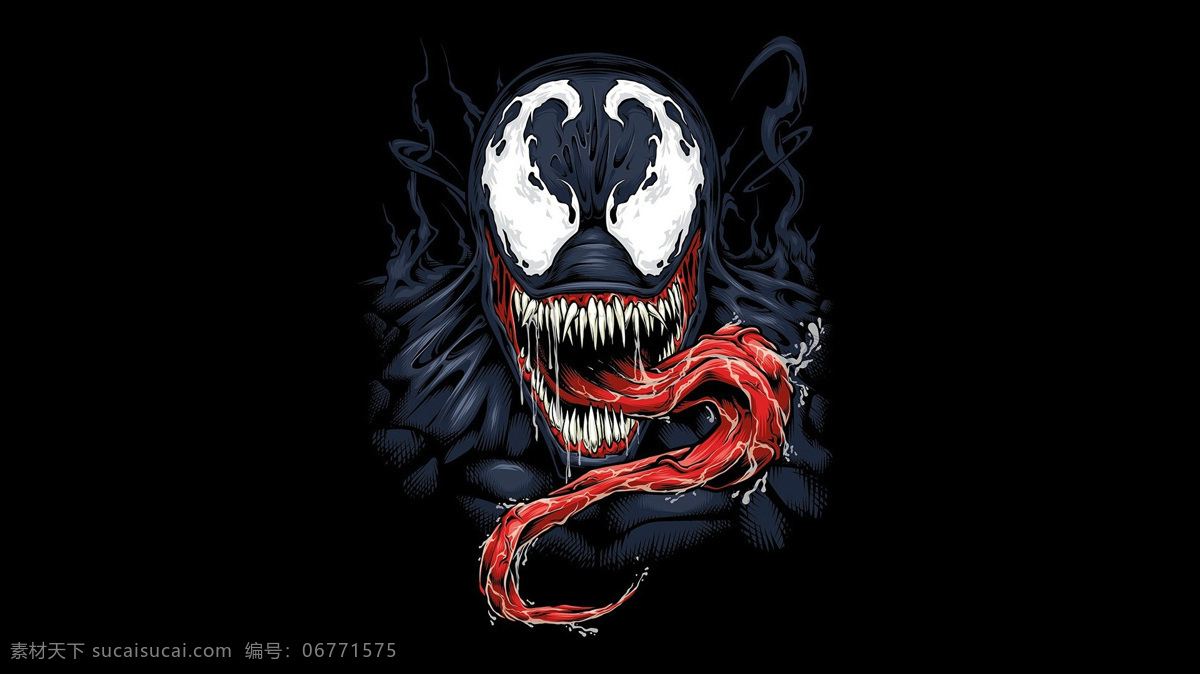 毒液 漫威 电影 漫威英雄 电影人物 动漫 壁纸 venom 高清壁纸 动漫动画