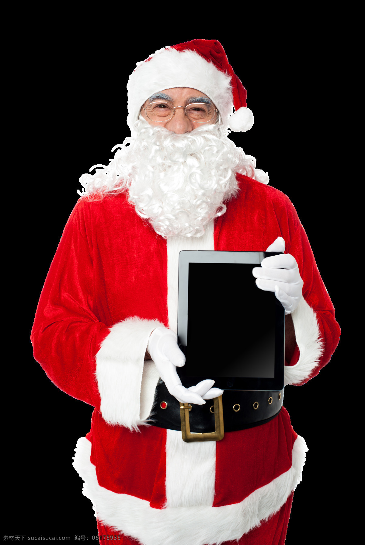 平板电脑 圣诞老人 人物 外国人物 人物摄影 生活人物 人物图片