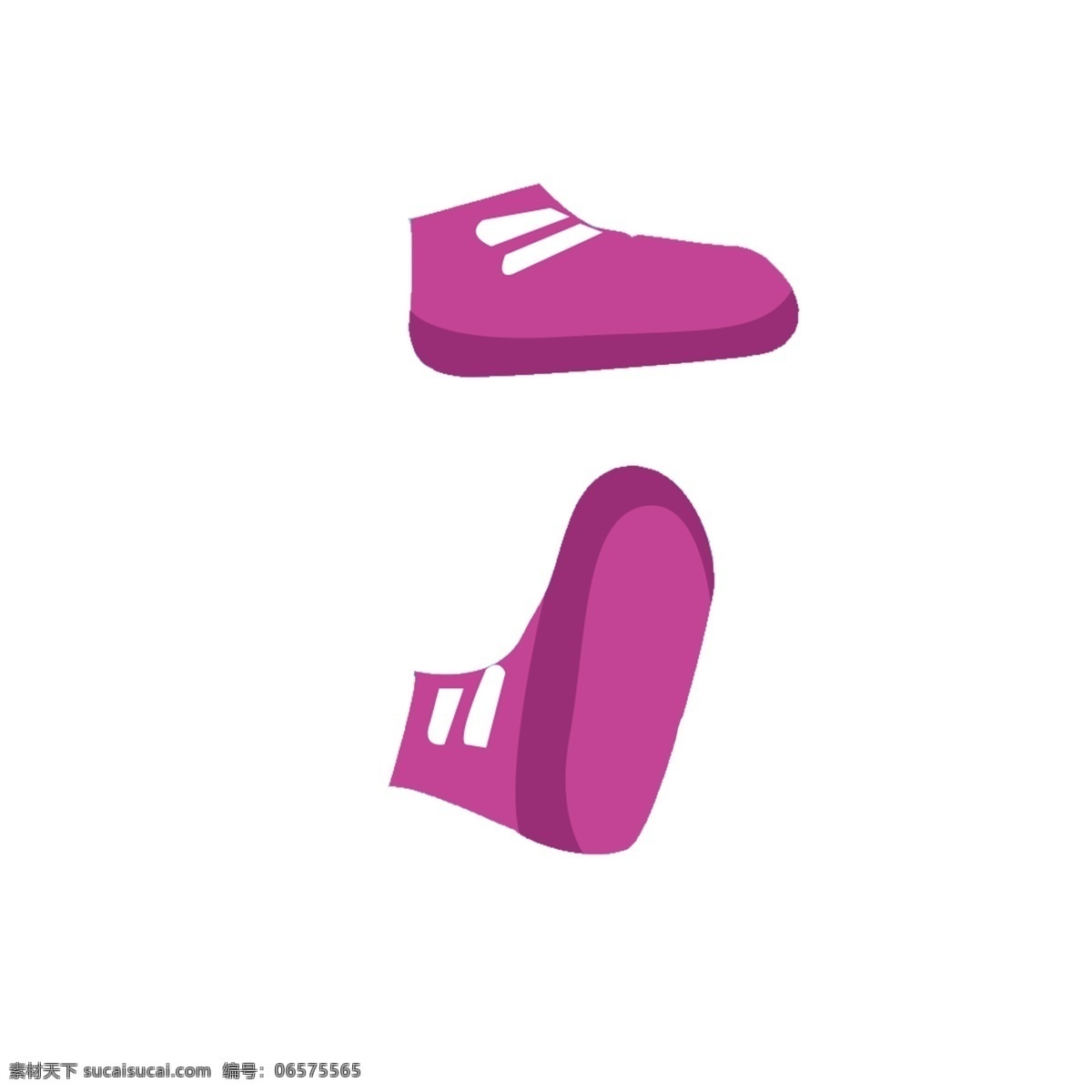 一对紫色的鞋 一对 紫色 运动鞋