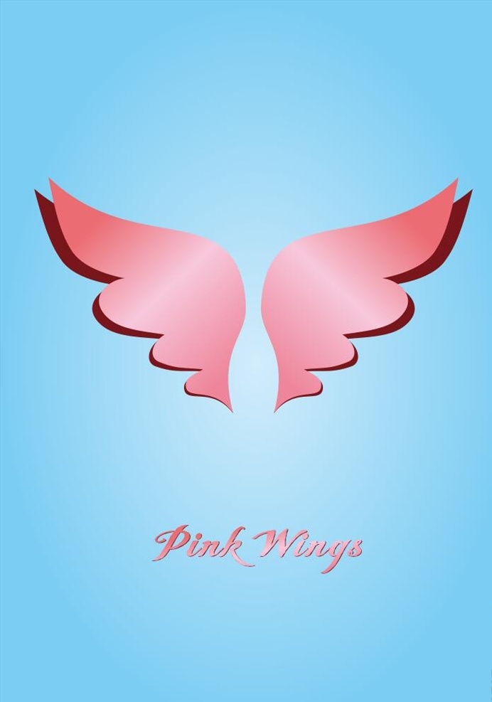粉色翅膀 粉色 翅膀 wings 玫瑰金翅膀 玫瑰金 小翅膀 飞天翅膀 手绘翅膀 手绘插画 卡通小翅膀 立体翅膀 插画