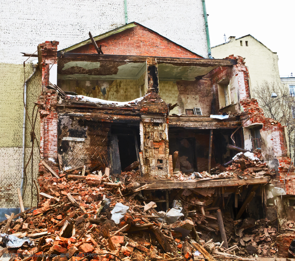 倒塌的房子 损坏的建筑 破旧的建筑 倒塌的建筑 老房屋 建筑 建筑图片 废弃的建筑 废墟 其他类别 环境家居 黑色