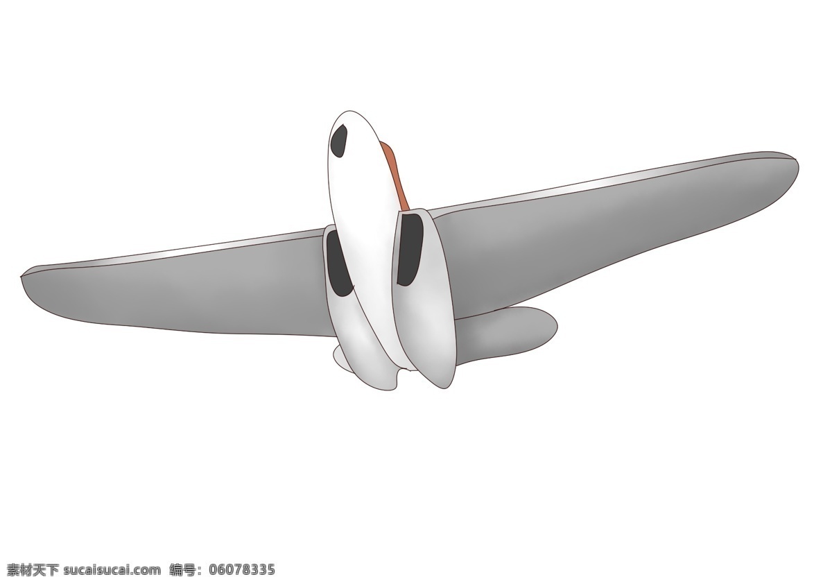 白色 的卡 通 飞行器 飞机 白色飞行器 航天插画 精美的飞机 卡通航天插画 白色飞机 飞机插画