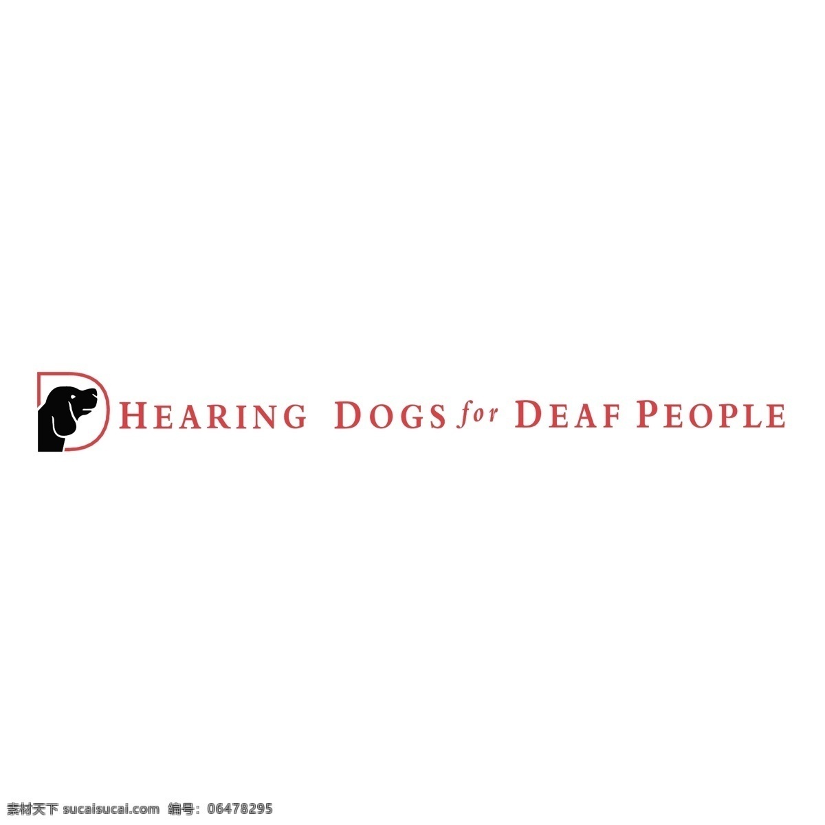 聋人助听犬 矢量标志下载 免费矢量标识 商标 品牌标识 标识 矢量 免费 品牌 公司 白色