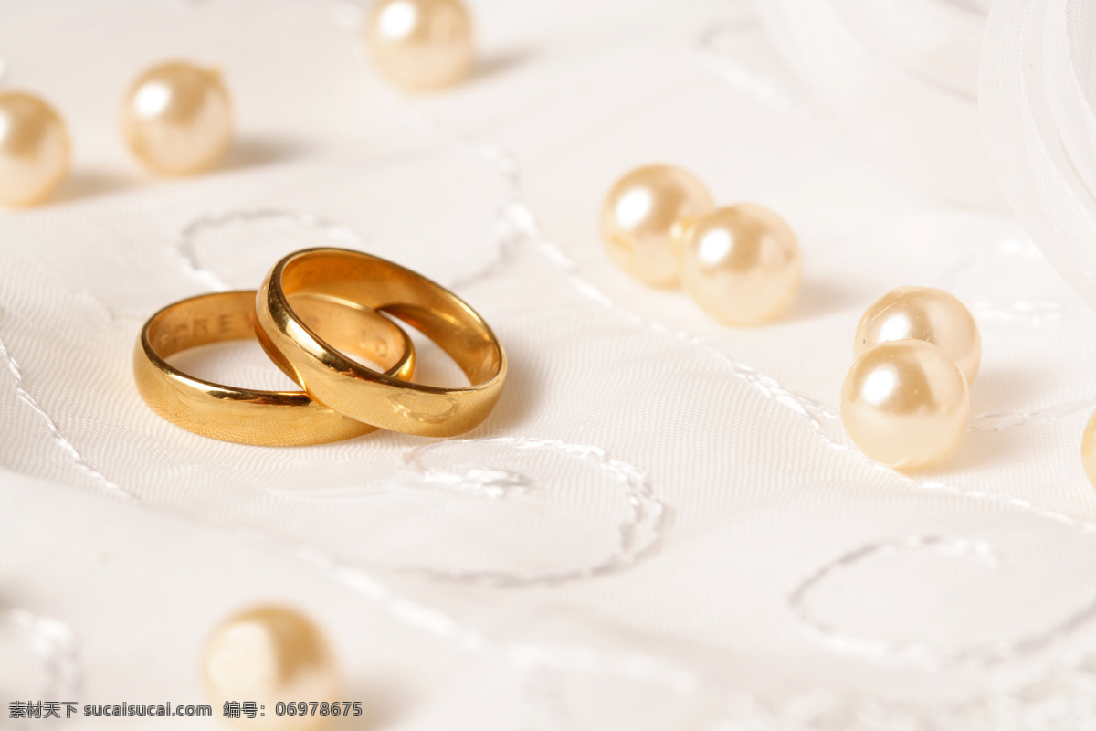 结婚 金戒 指 珍珠 结婚戒指 金戒指 首饰 婚礼素材 婚庆素材 婚礼背景 温馨浪漫背景 其他类别 生活百科