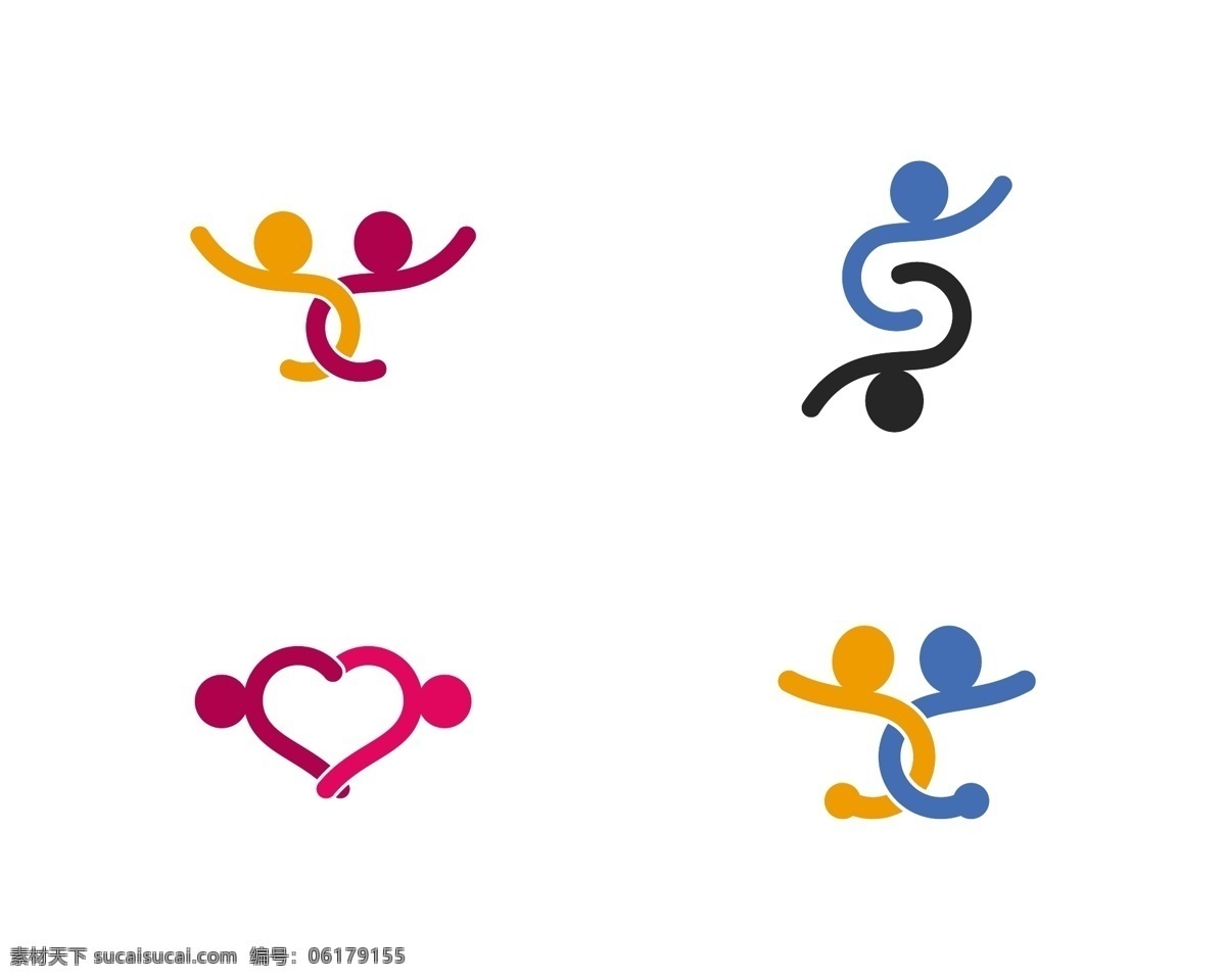 抽象 人物 图标 抽象人物图标 标志 动作 标签 个性图标 团体 合作 人群 社区 标识 logo 标志图标 其他图标