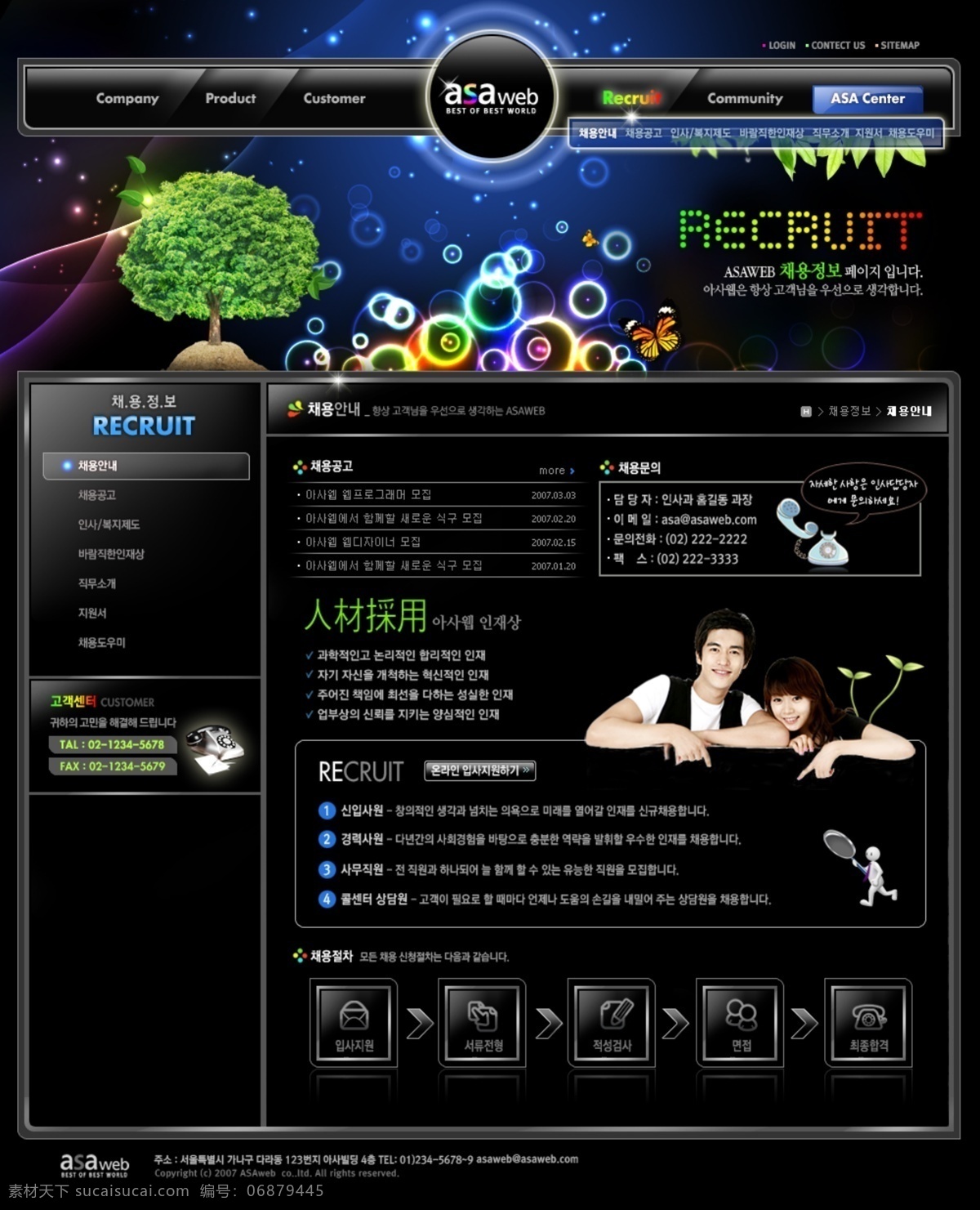 按钮 导航条 人物 树木 图标 网页模板 网页设计 模板下载 版块 炫彩 韩文模板 源文件 矢量图 其他矢量图