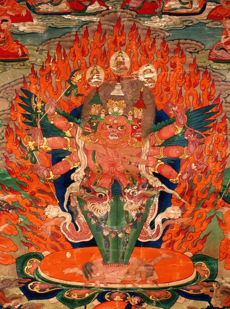 普巴忿怒莲师 普巴 忿怒莲师 莲花生大士 密宗 唐卡 宗教信仰 藏传佛教 文化艺术 gif