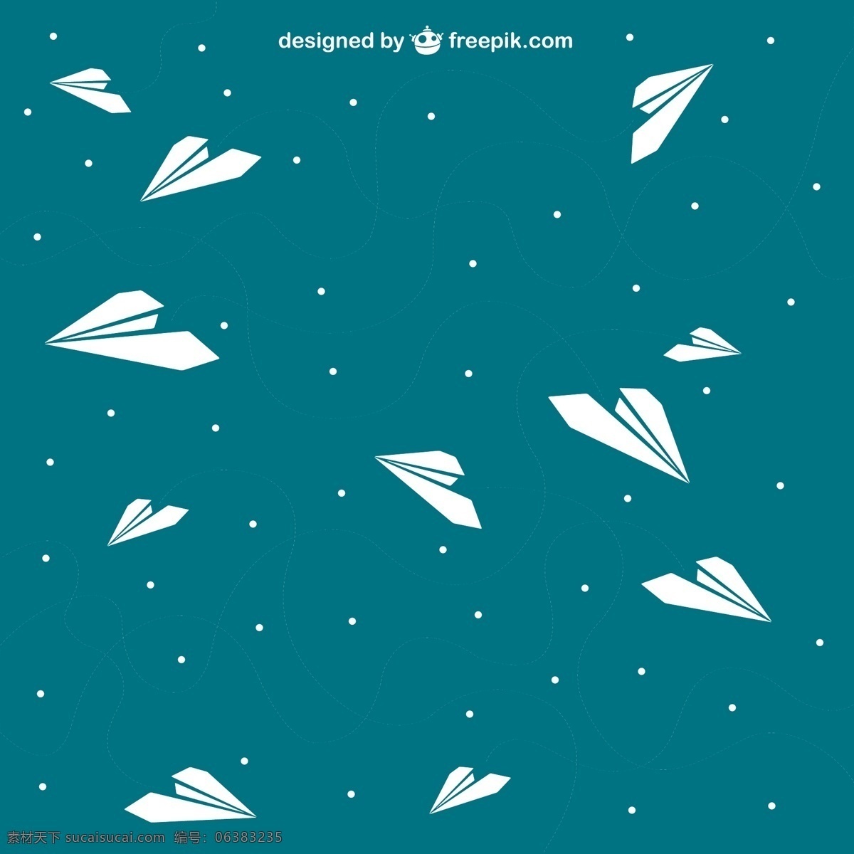 飞翔 纸 飞机 背景 矢量图 壁纸设计 蓝色背景 纸飞机 其他矢量图