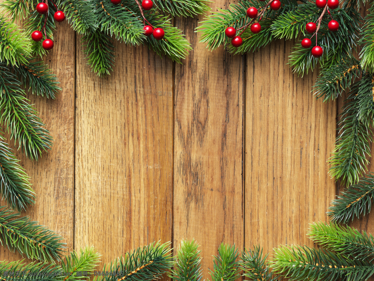 圣诞树 边框 圣诞节 节日 彩球 圣诞元素 木板 木纹 节日庆典 生活百科