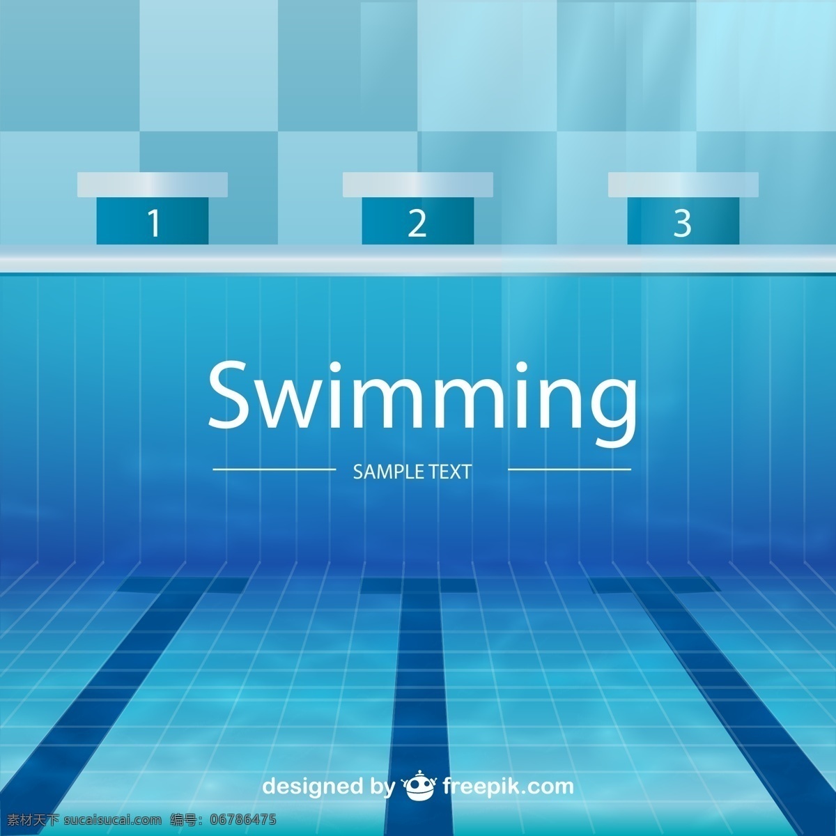 游泳池 跳台 比赛 游泳池出发台 游泳 体育 矢量图 青色 天蓝色