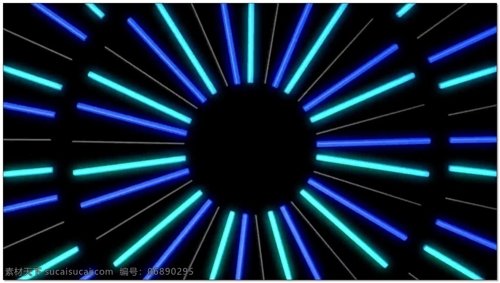 蓝色 线条 动态 视频 圆环 扩散 视频素材 动态视频素材