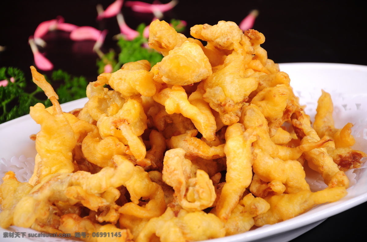干炸鲜蘑 鲜蘑 蘑菇 干炸蘑菇 炸鲜菇 餐饮美食 传统美食