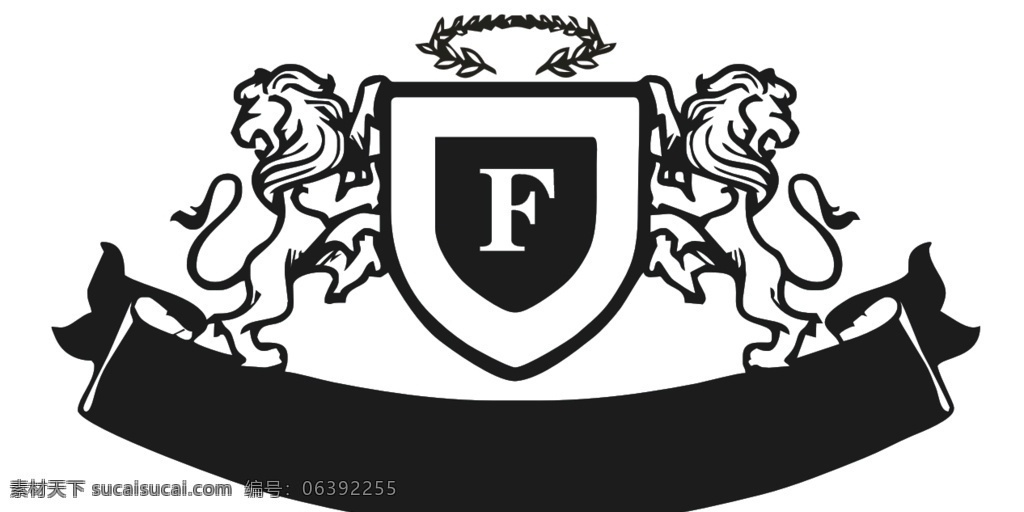 狮子 矢量图 剪影 标志 f logo 标识 logo设计