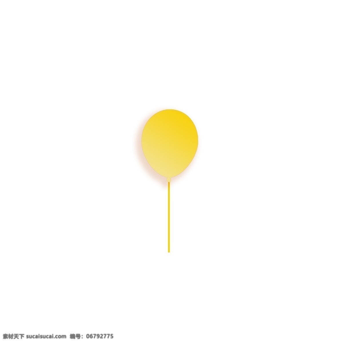 黄色渐变气球 黄色 渐变 气球 图案