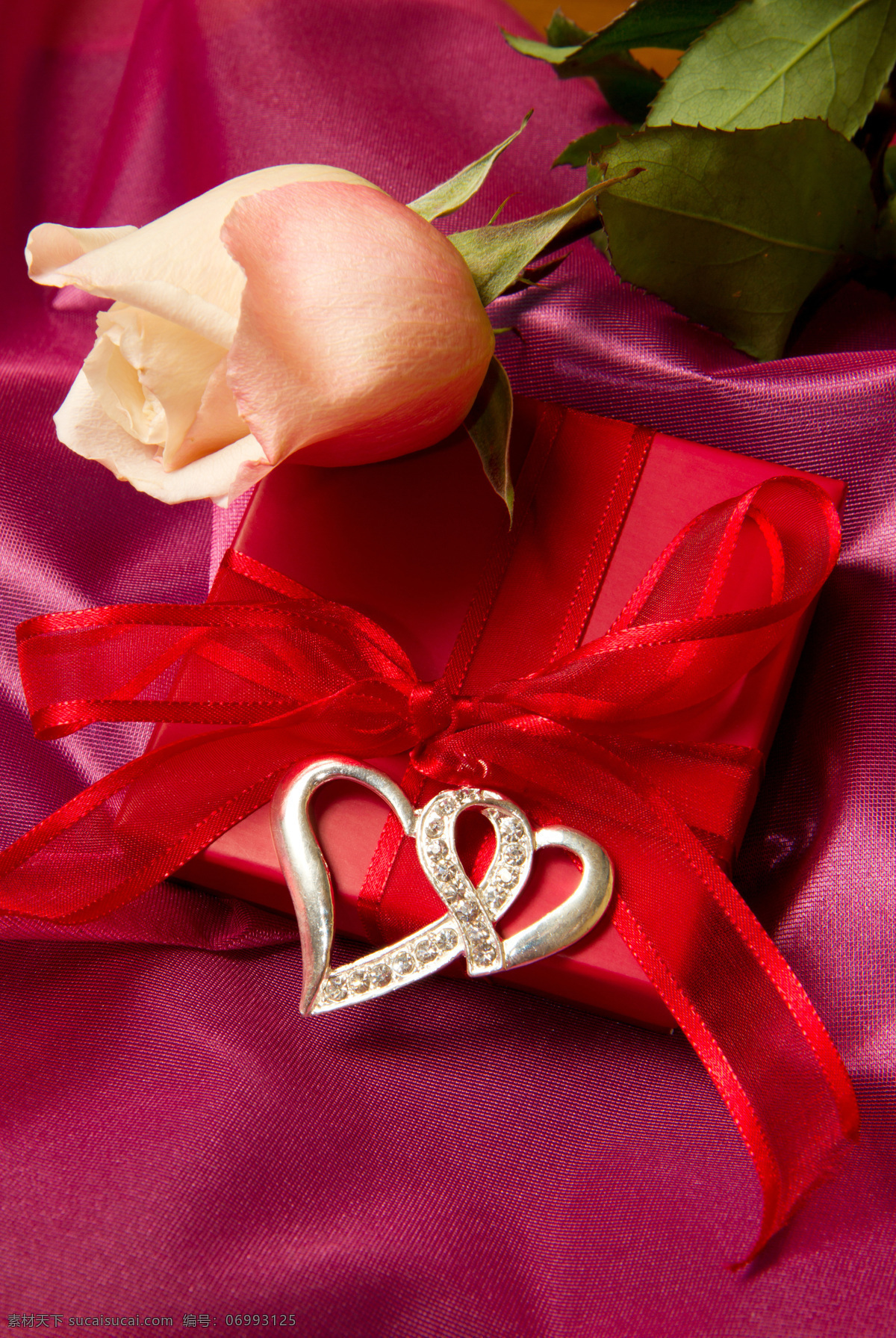 玫瑰 礼物 盒子 植物 礼物盒子 丝带 蝴蝶结 爱情 节日庆典 生活百科