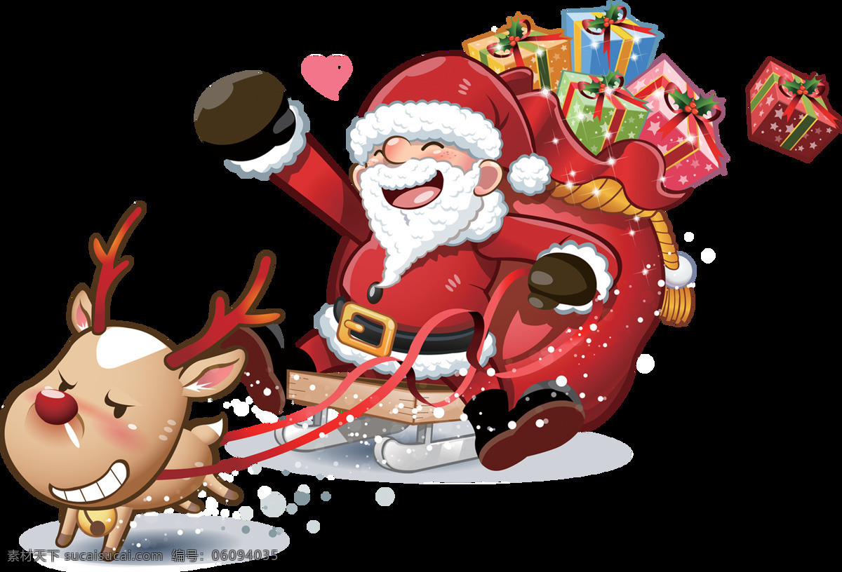 卡通 圣诞 老公公 透明 圣诞老人 水彩 免扣 手绘 透明素材 装饰 设计素材 淘宝素材 海报设计装饰 装饰图案