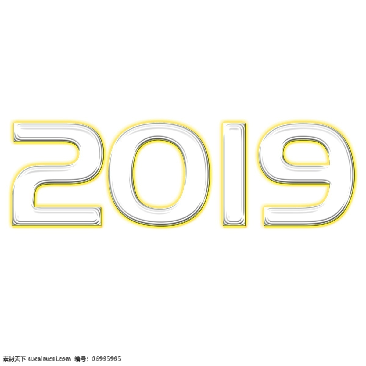 金属 质感 立体 2019 猪年 金色 新年