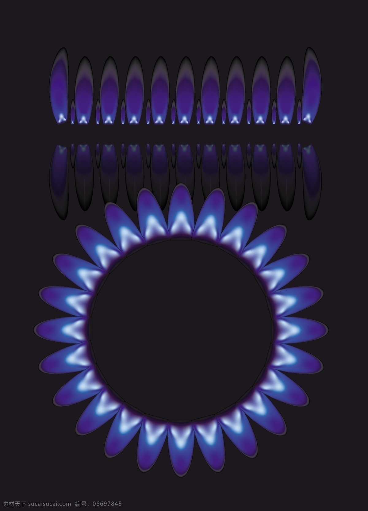 火焰 紫色的 炉 蓝色火焰矢量 黑色
