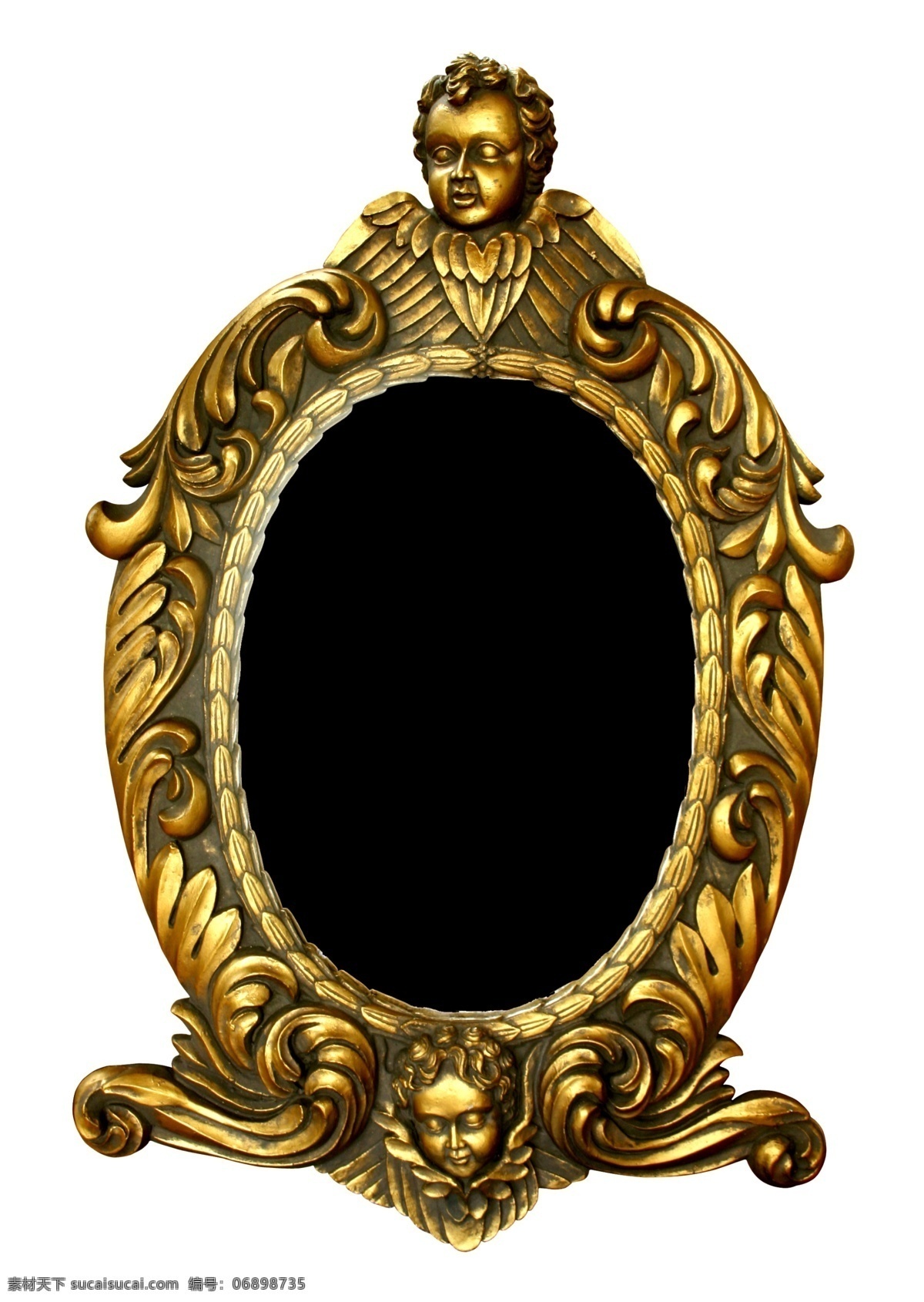 皇室相框 金属 质感 雕刻 华丽 欧美风格 相框 装饰素材 印章 图案
