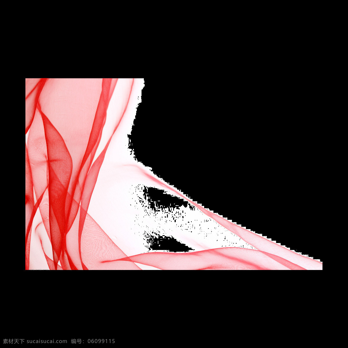 手绘 飘逸 红纱 元素 png元素 薄纱 免抠元素 轻柔 透明 透明元素 质感