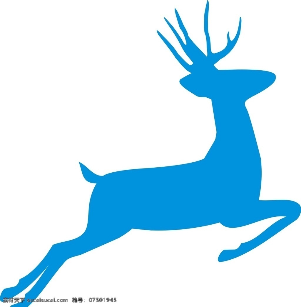鹿矢量图 麋鹿 鹿 矢量 可编辑 标志图标 网页小图标