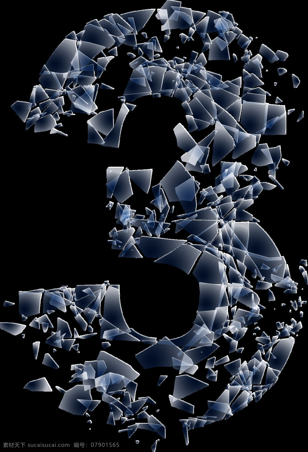 png元素 免抠元素 数字 水晶 透明元素 宣传 立体 3png 元素