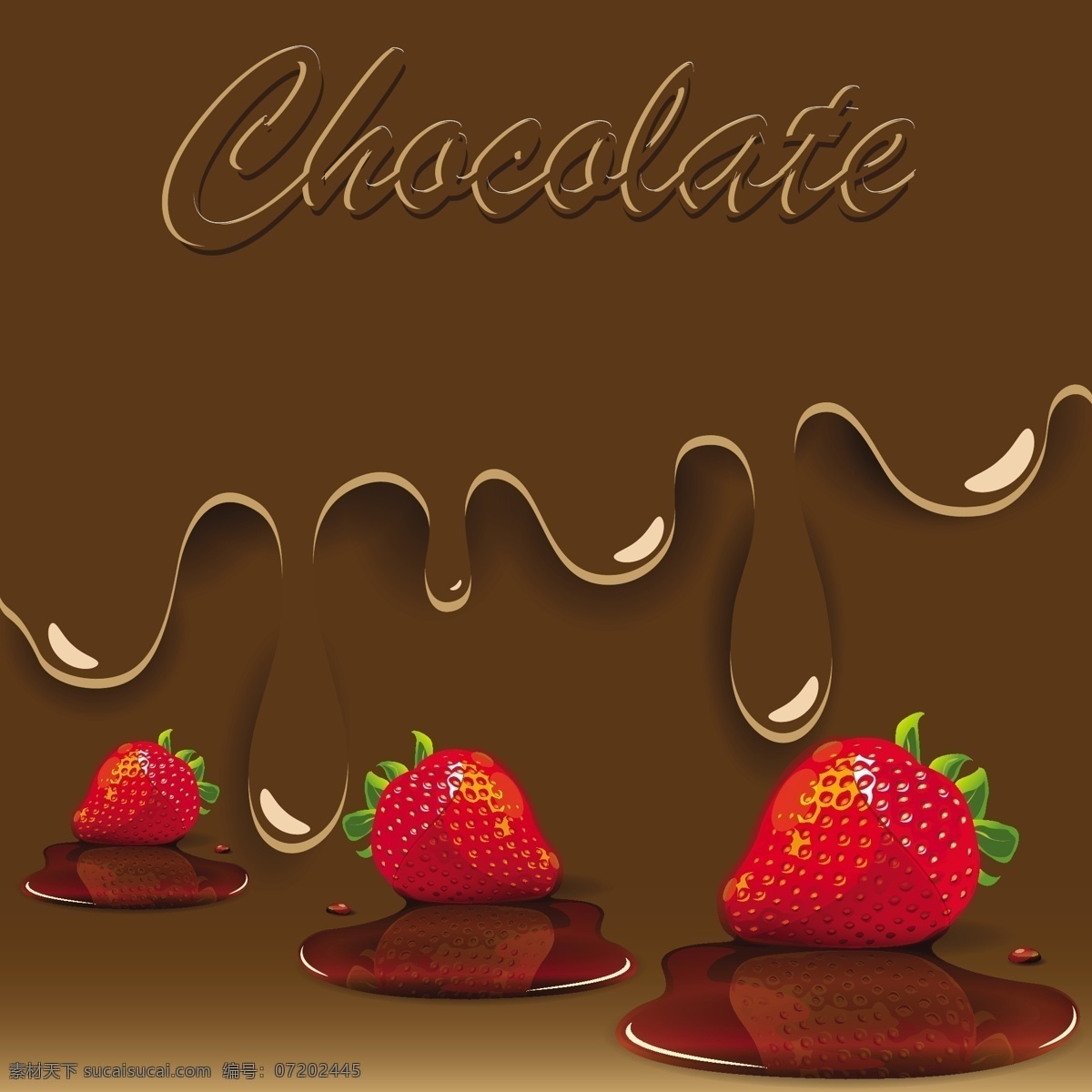 矢量 巧克力 草莓 背景 果酱 红色 矢量素材 水果 饮食 甜草莓 矢量图